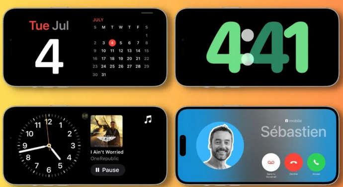 湖北苹果手机维修分享iOS17横屏充电待机显示有什么好处 