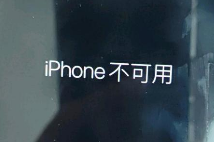 湖北苹果服务网点分享锁屏界面显示“iPhone 不可用”如何解决 