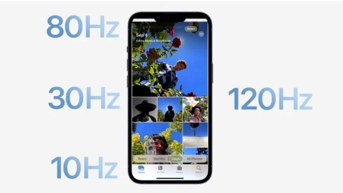 湖北苹果14维修分享iPhone 14有高刷吗 